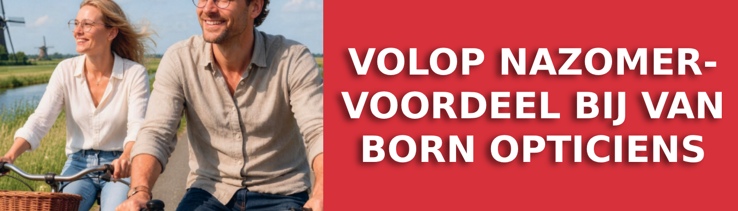 Van Born Opticiens nazomervoordeel advertentie
